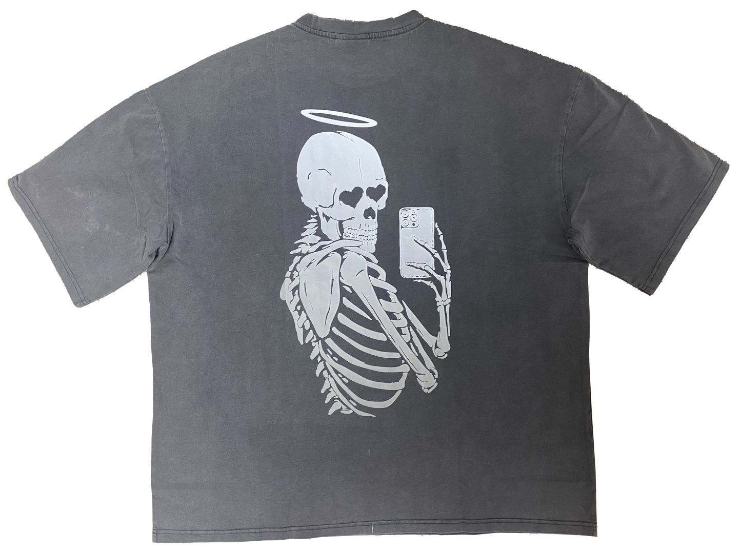 Grey Reflective Selfie Shirt