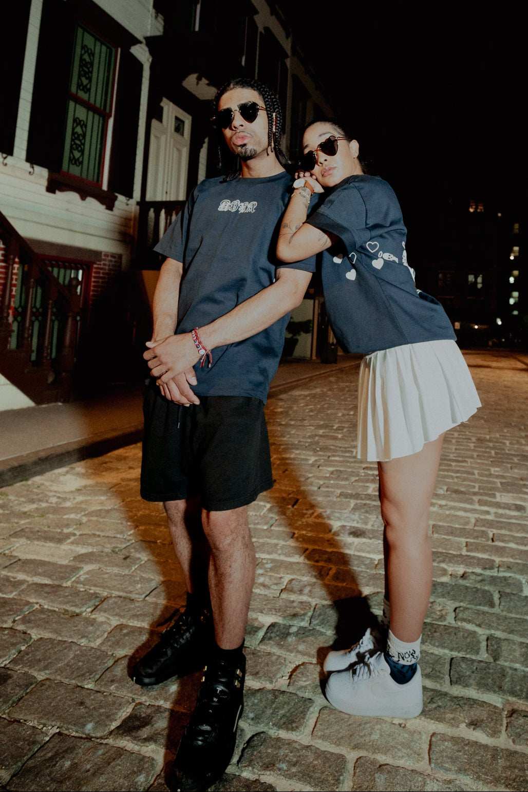 Skeleton Sharing Beauty Navy Blue