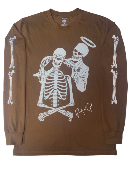 Dr. Skeleton Longsleeve Brown