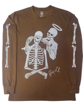 Load image into Gallery viewer, Dr. Skeleton Longsleeve Brown
